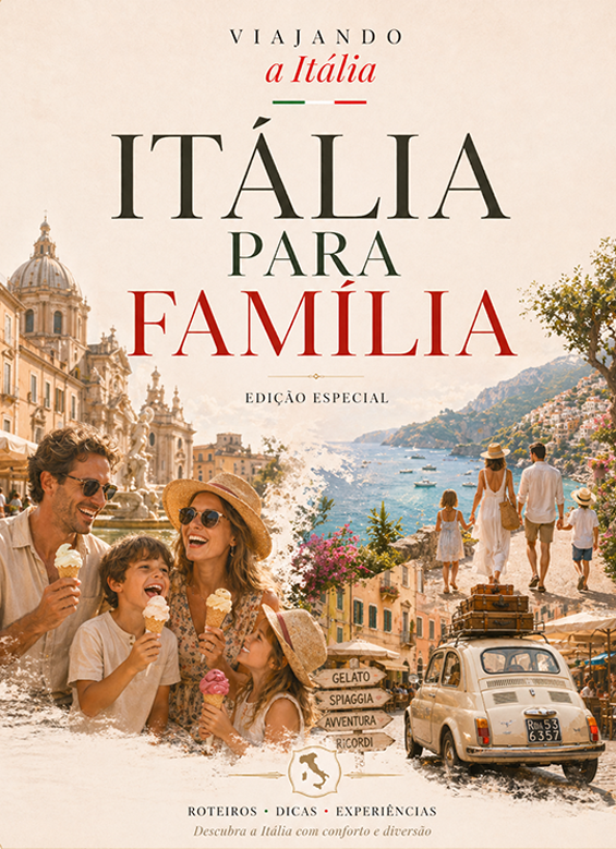 Capa do Guia de Viagem: Itália para Família - e-book Viajando a Itália