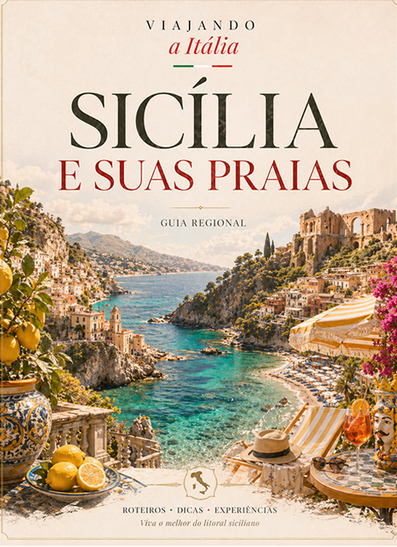 Capa do Guia de Viagem: Sicília e suas praias - e-book Viajando a Itália