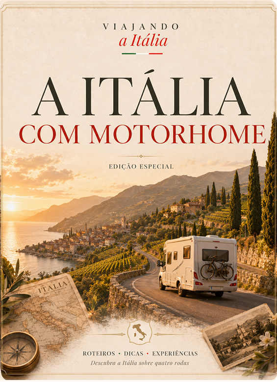 Capa do Guia de Viagem: Itália com Motorhome - e-book Viajando a Itália